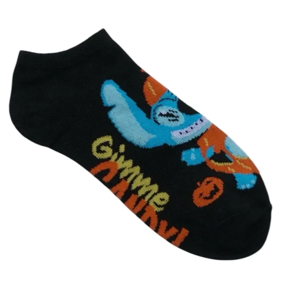 Disney Lilo & Stitch Halloween Women's No Show Socks, 3-Pack, Shoe Size 4-10